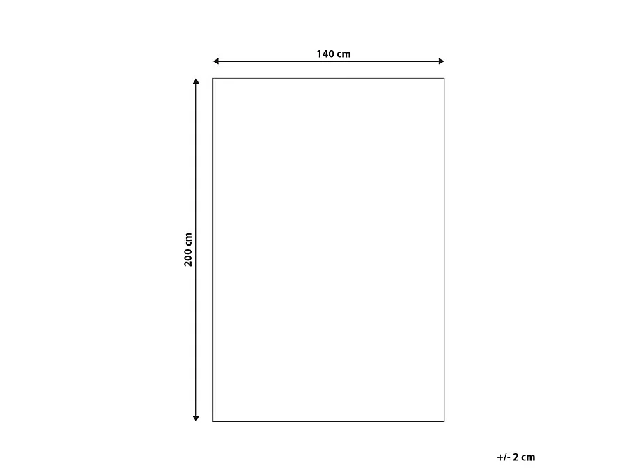 Teppich TEKIR 140 x 200 cm Echtleder Beige