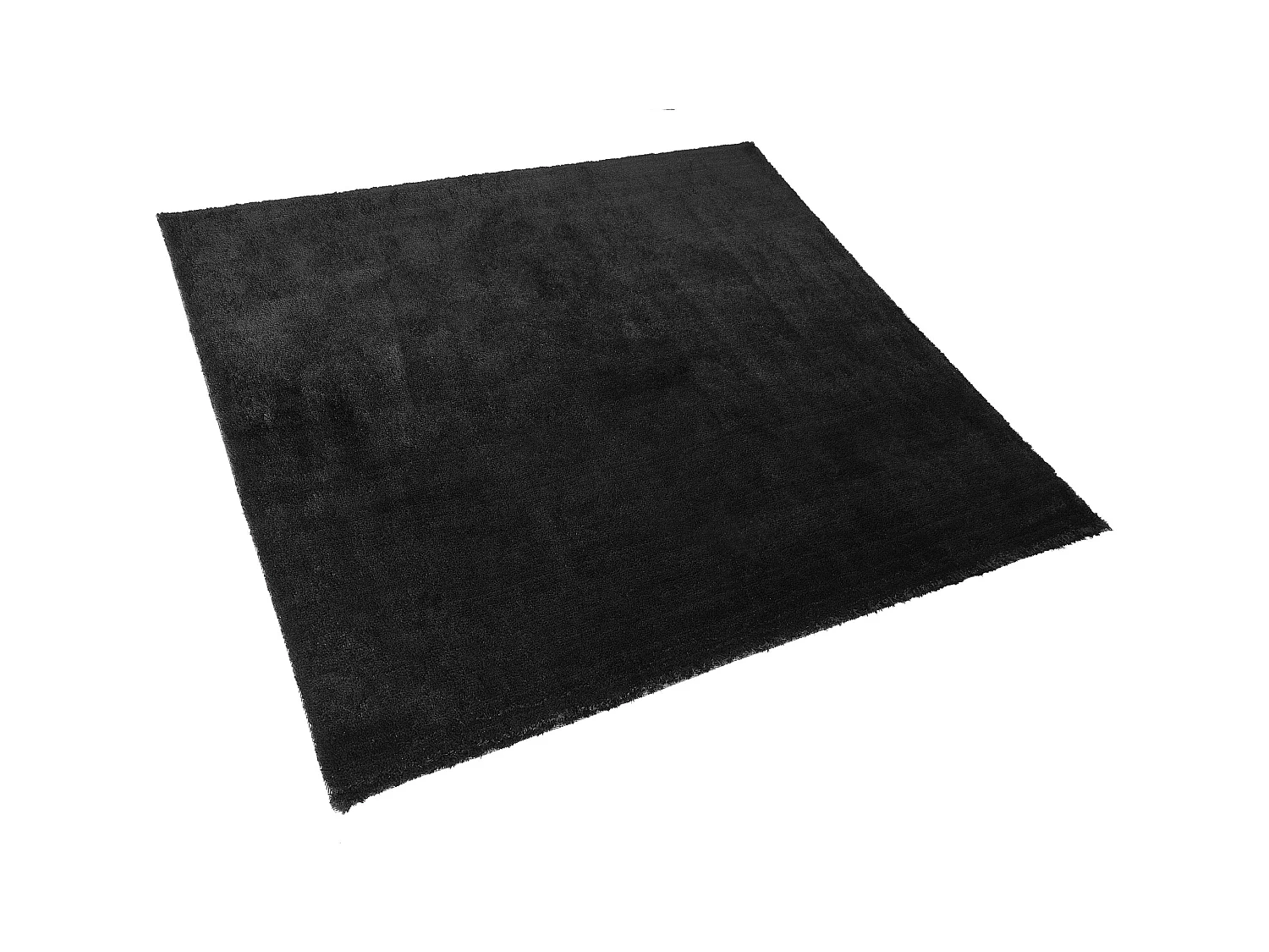 Teppich schwarz 200 x 200 cm Shaggy EVREN