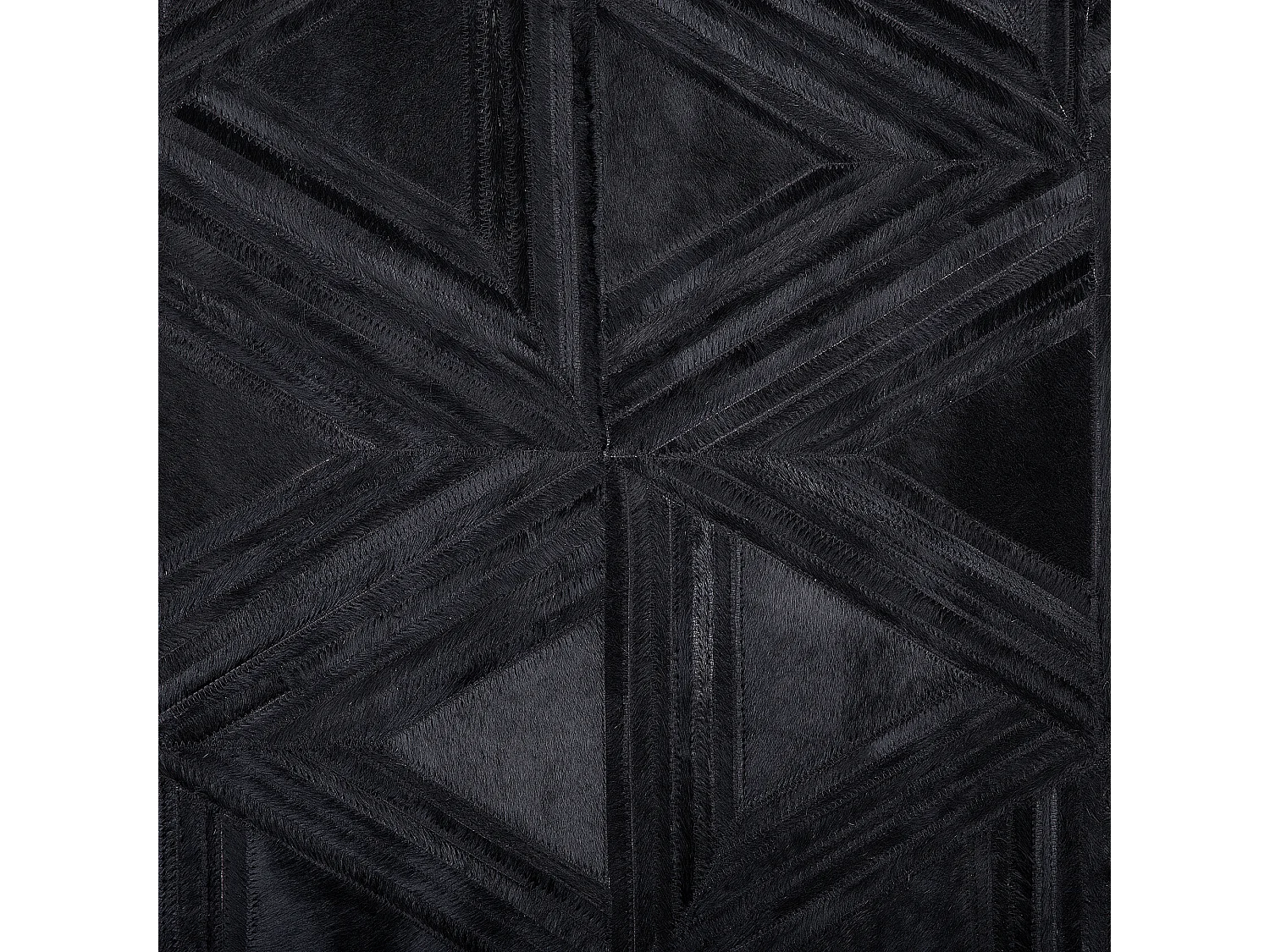 Tapis KASAR Noir 140 x 200 cm Cuir