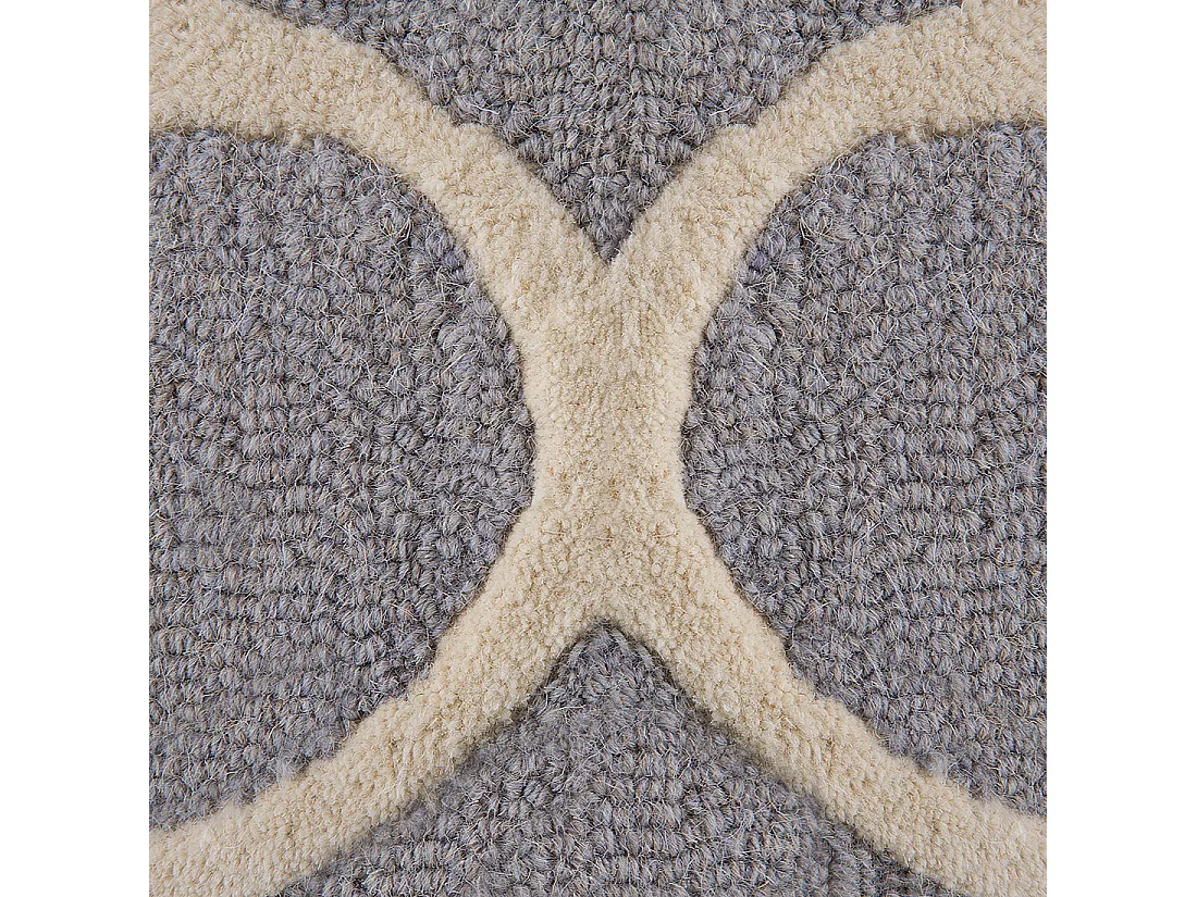 Tapis SILVAN Gris clair 140 x 200 cm Laine