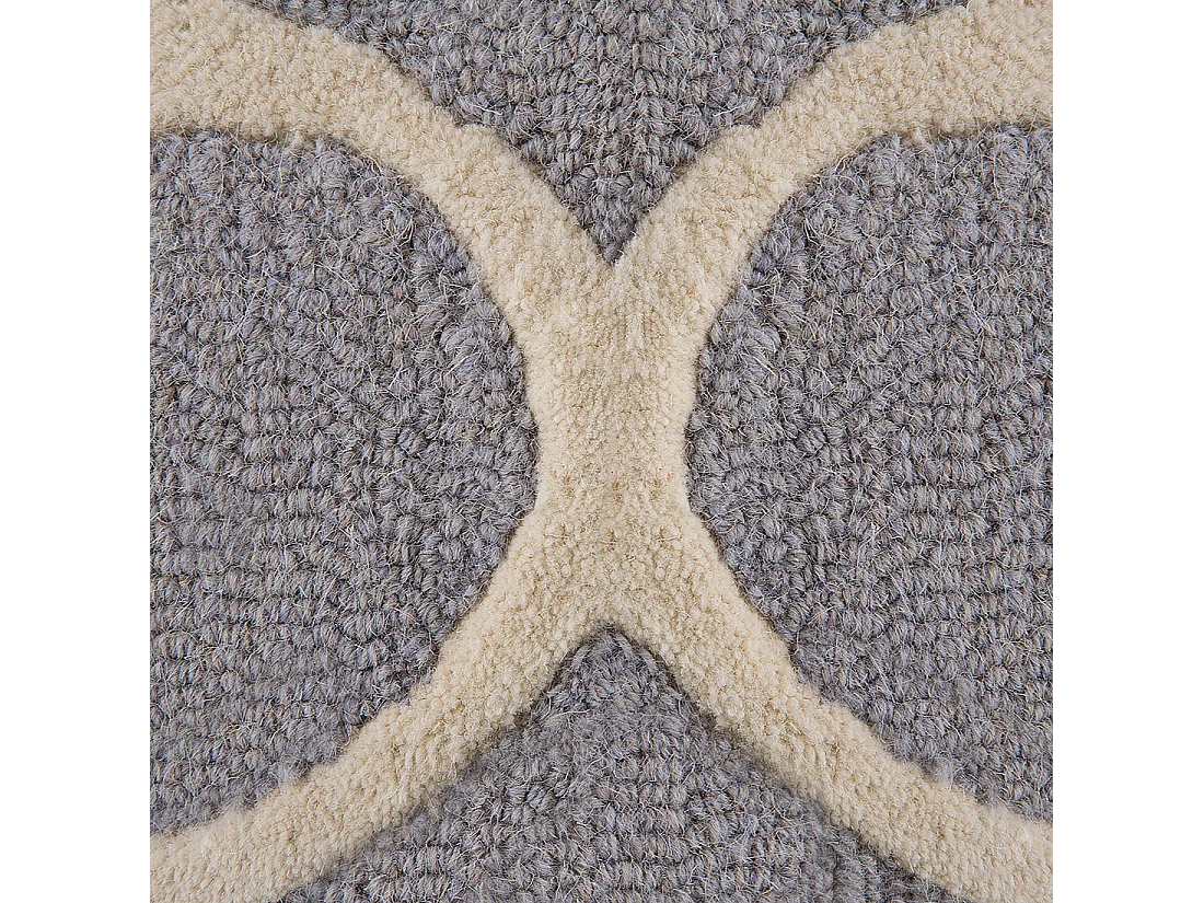 Tapis SILVAN Gris clair 140 x 200 cm Laine