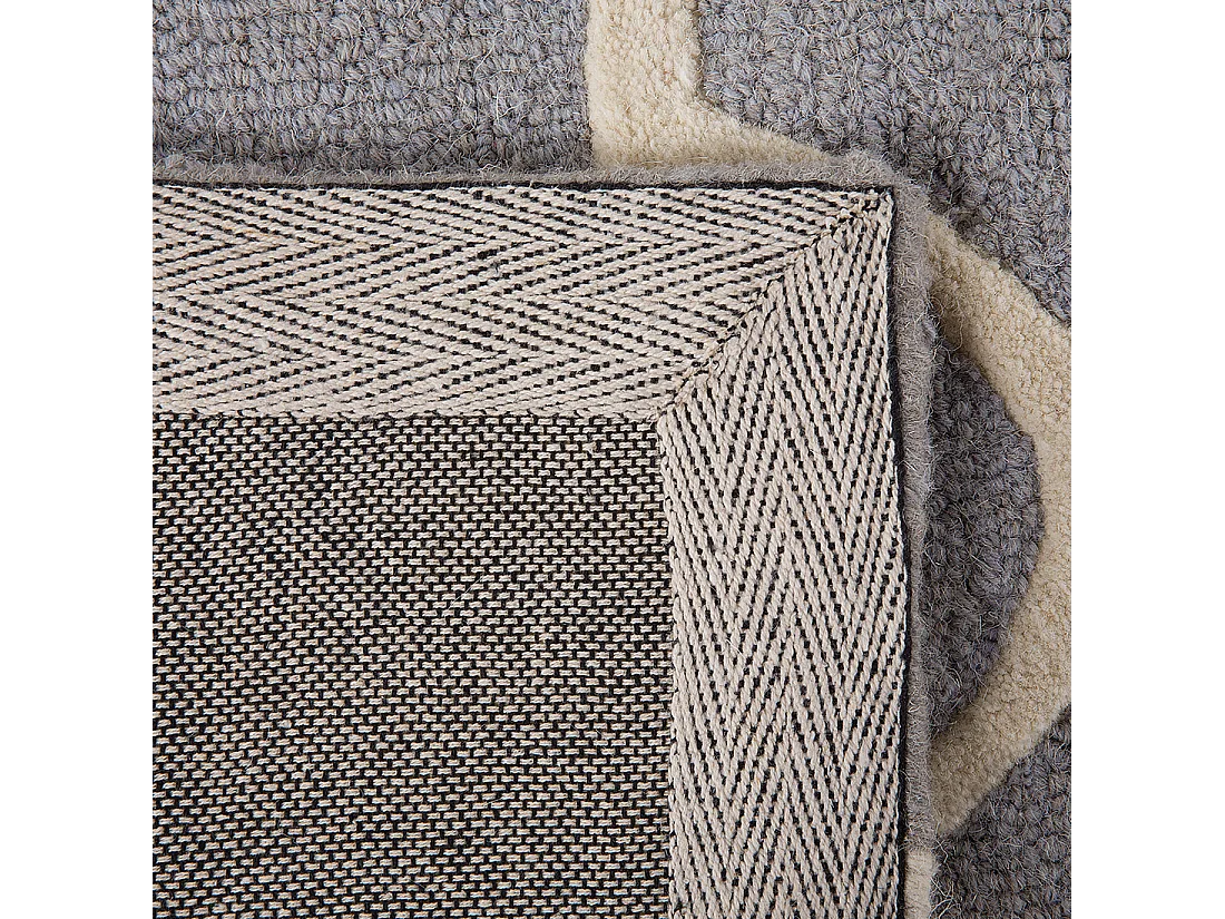 Tapis SILVAN Gris clair 140 x 200 cm Laine