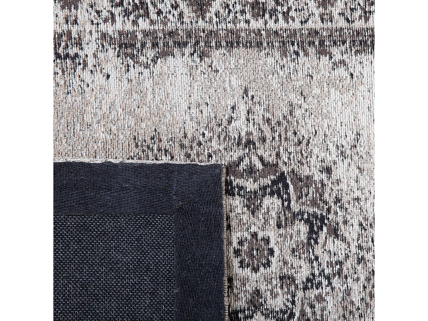 Moderner Teppich in Beige/Grau Vintage Stil Rechteckig 60 x 180 cm Almus