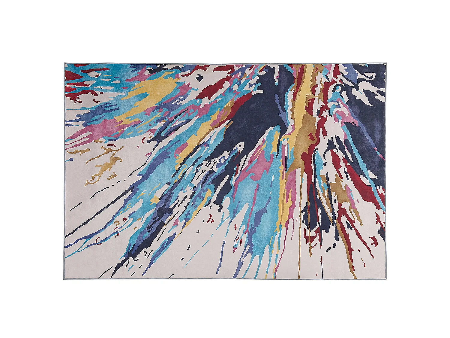 Vloerkleed polyester meerkleurig 140 x 200 cm KARABUK