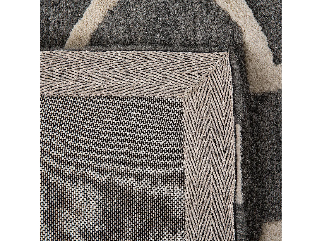 Tapis YALOVA Gris 140 x 200 cm Laine