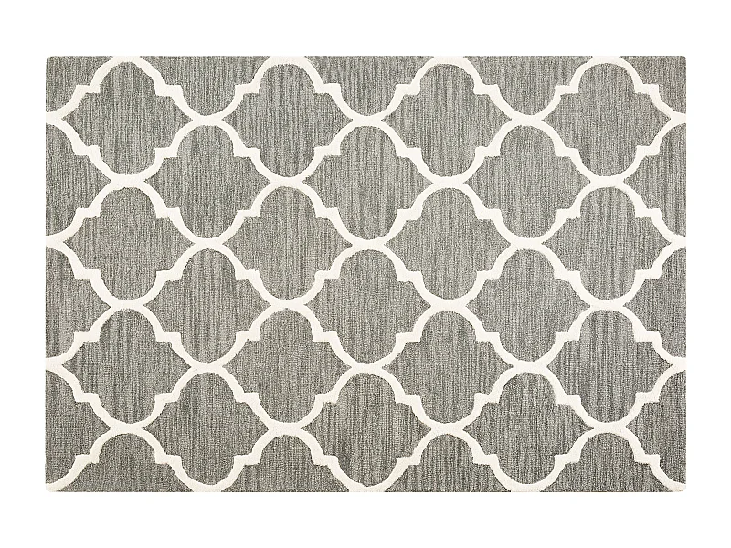 Tappeto rettangolare grigio 140 x 200 cm YALOVA