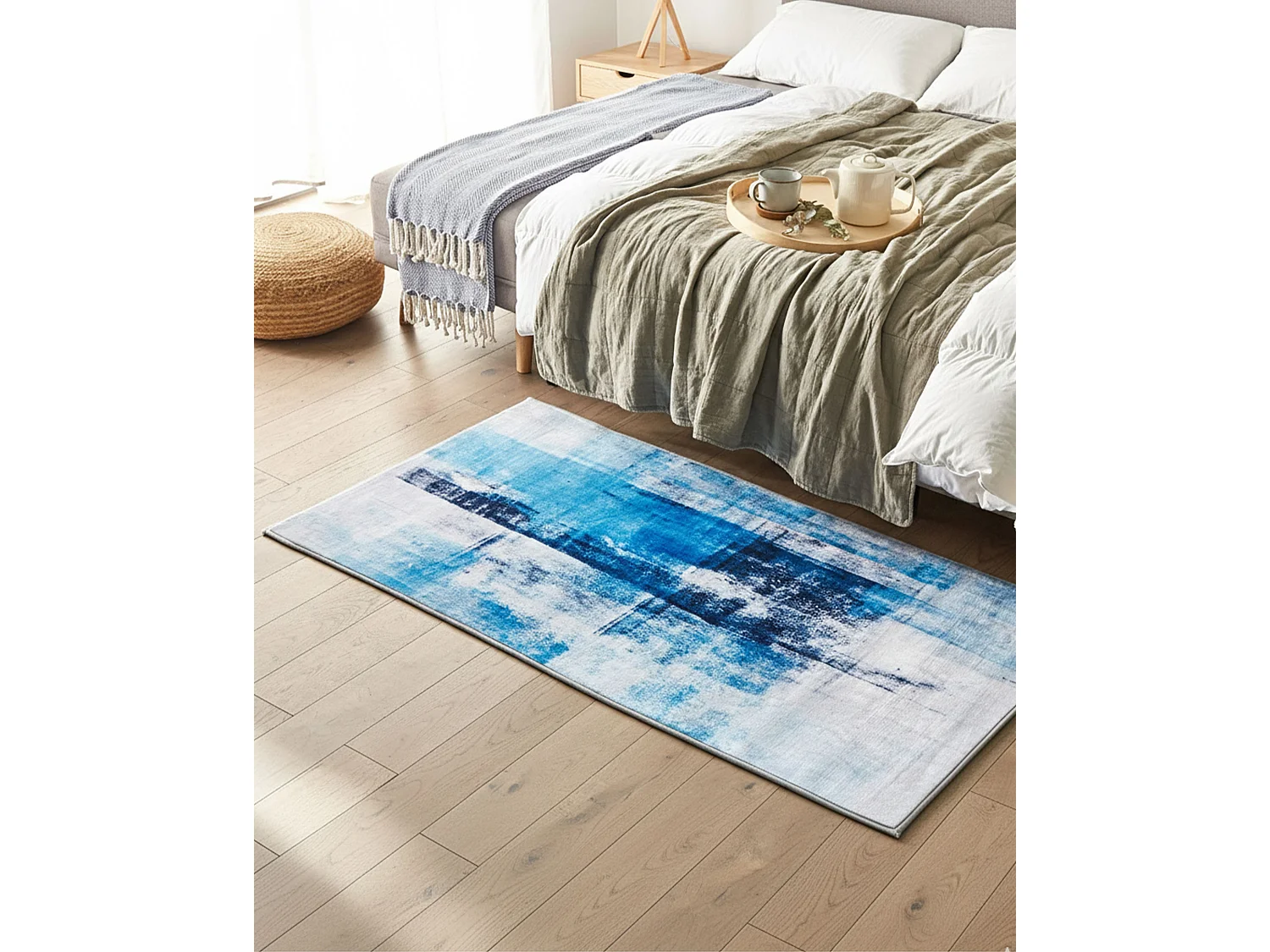 Tapis TRABZON Bleu 80 x 150 cm