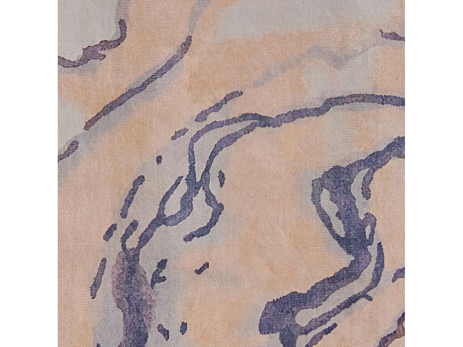 Vloerkleed polyester beige/blauw 140 x 200 cm GEBZE