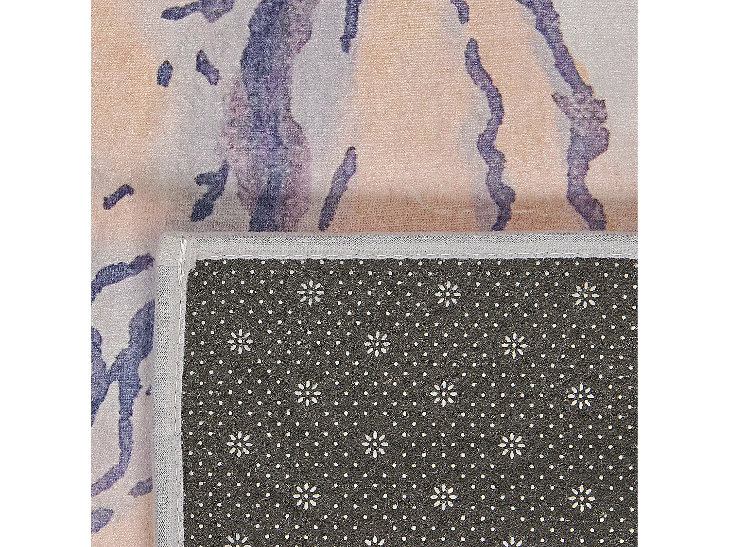 Tapete azul e creme 140 x 200 cm GEBZE