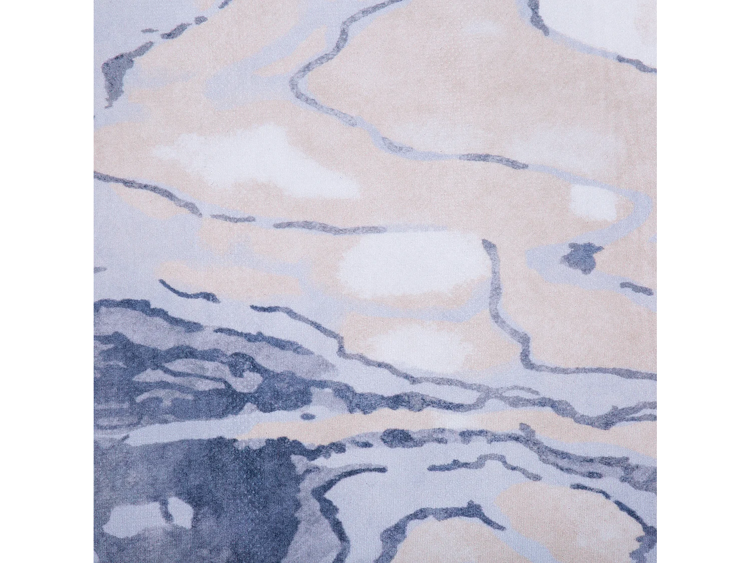 Tapete azul e creme 140 x 200 cm GEBZE