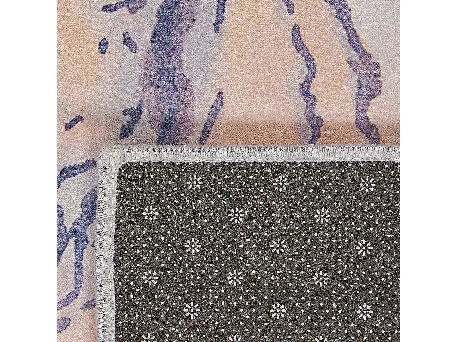 Tapis beige et bleu 140 x 200 cm GEBZE