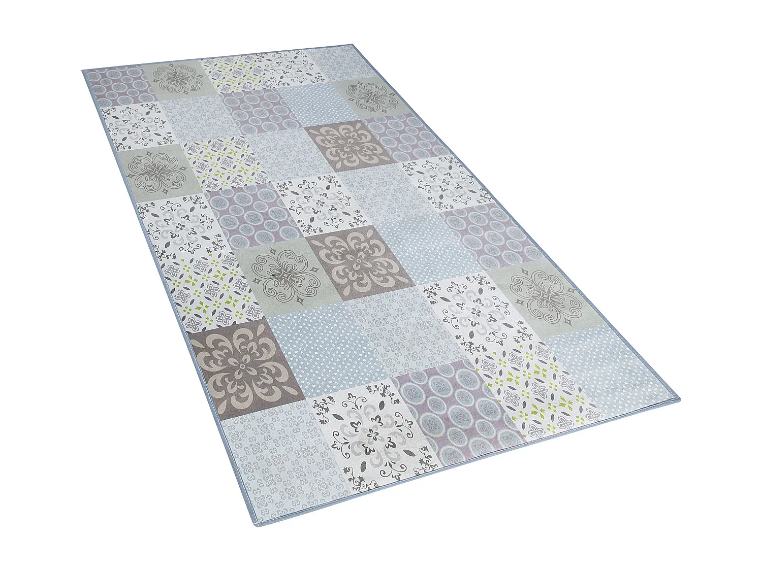 Vloerkleed polyester blauw 80 x 150 cm INKAYA