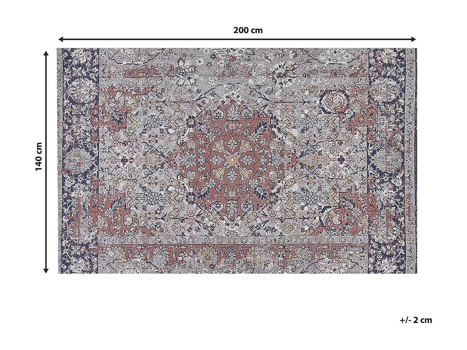 Tapis KORGAN Multicolore 140 x 200 cm