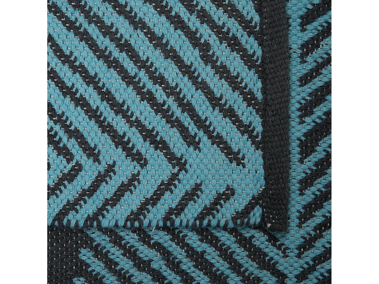 Tapis d'extérieur MEZRA Noir 140 x 200 cm Réversible