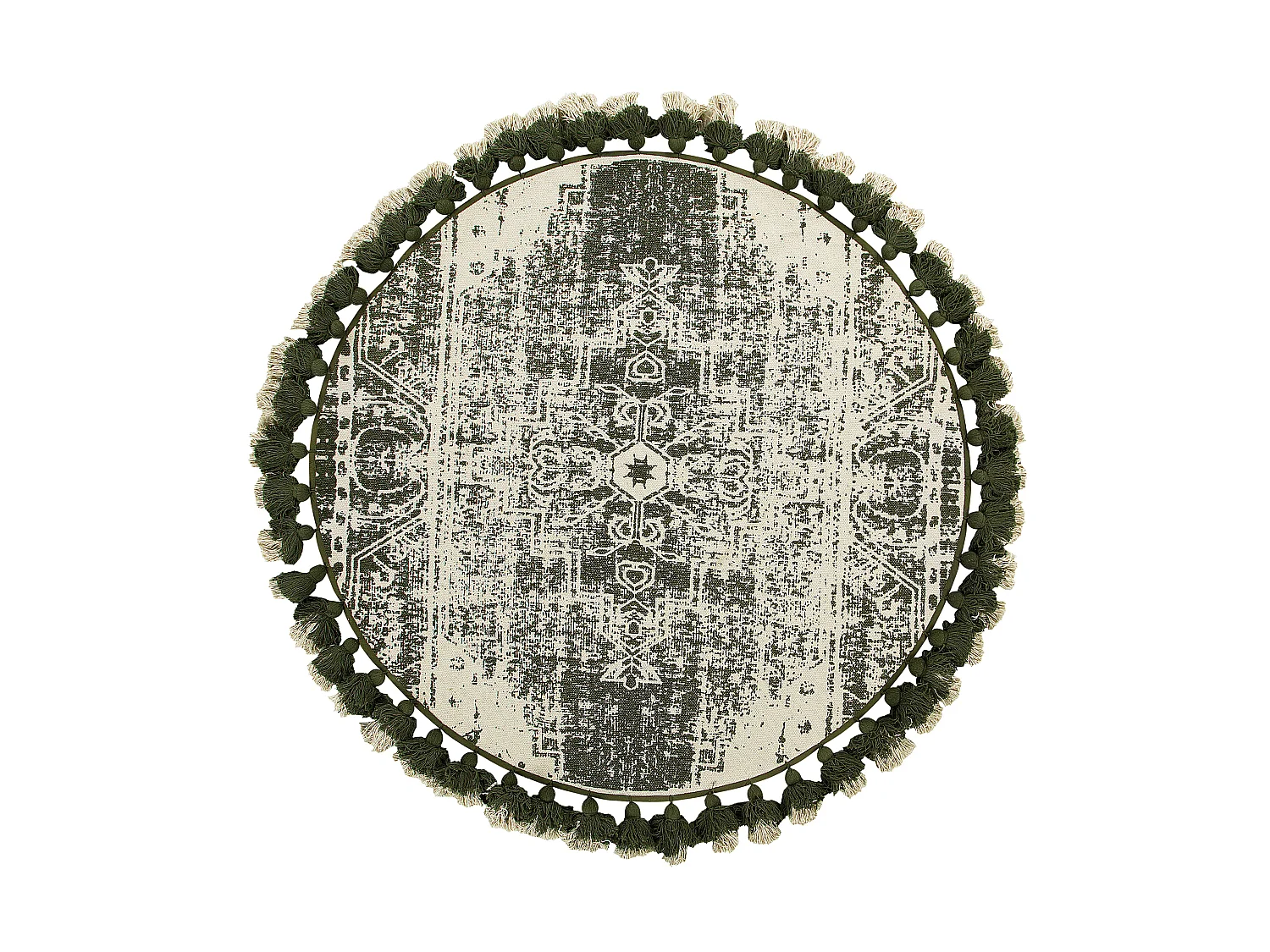 Tapis KAHTA Vert ø 120 cm Coton