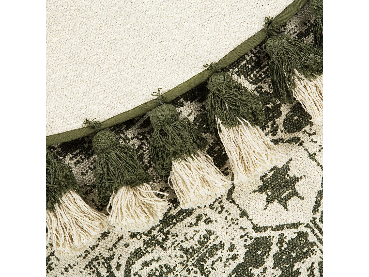 Tapis KAHTA Vert ø 120 cm Coton