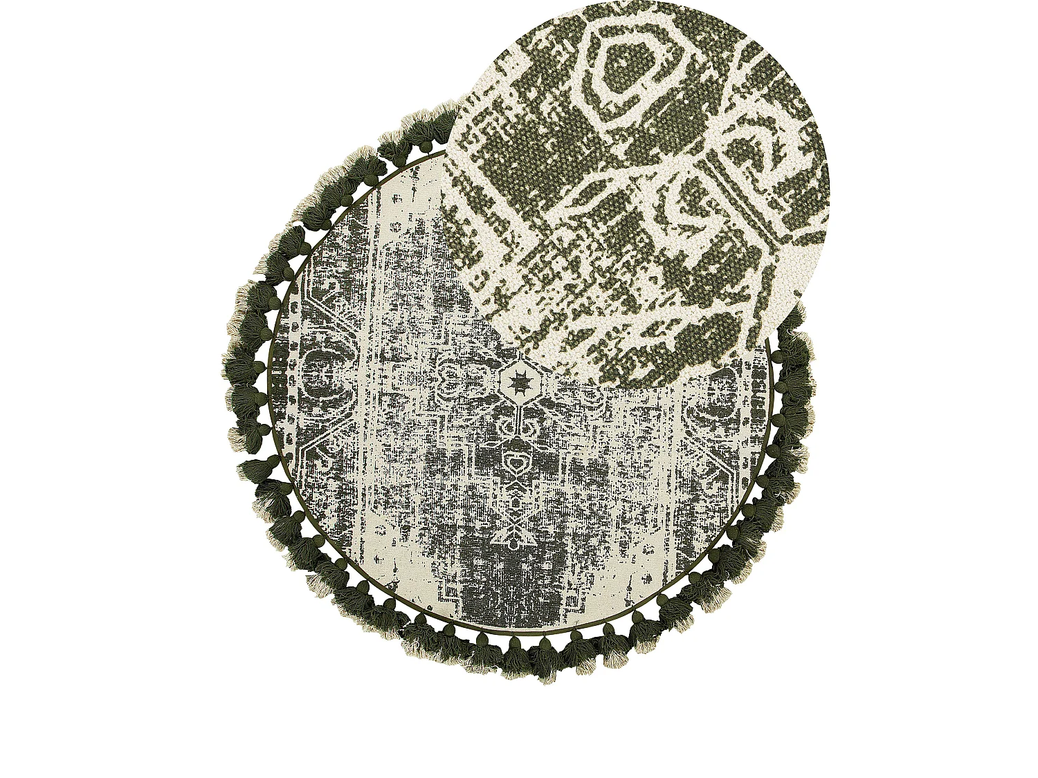 Rug KAHTA Green ø 120 cm Cotton