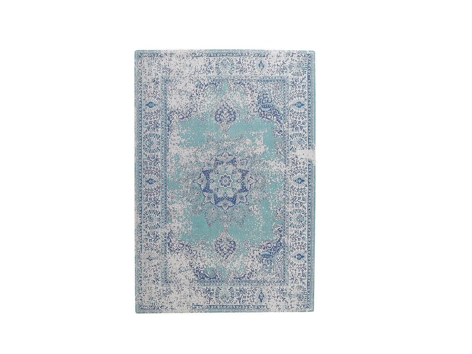 Tapis ALMUS Bleu clair 140 x 200 cm Coton