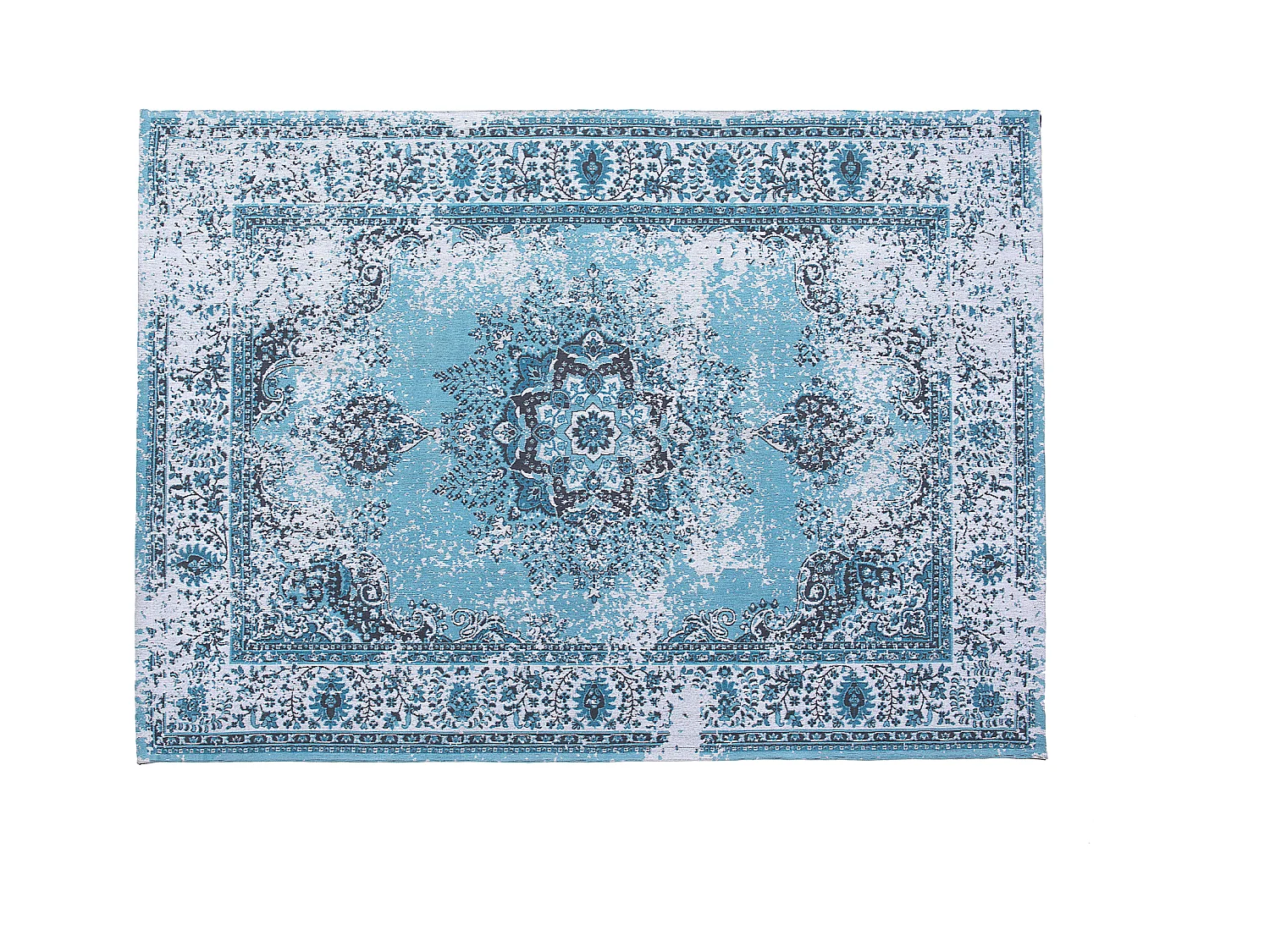 Tapis ALMUS Bleu clair 140 x 200 cm Coton