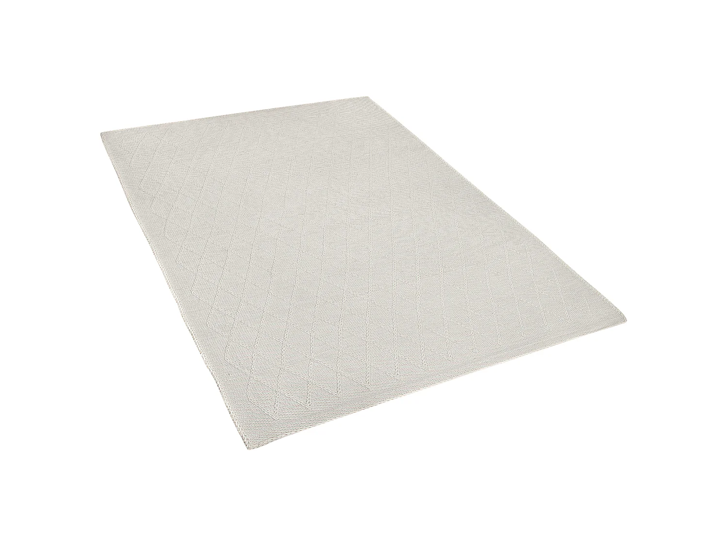Vloerkleed wol crème 140 x 200 cm ERZIN