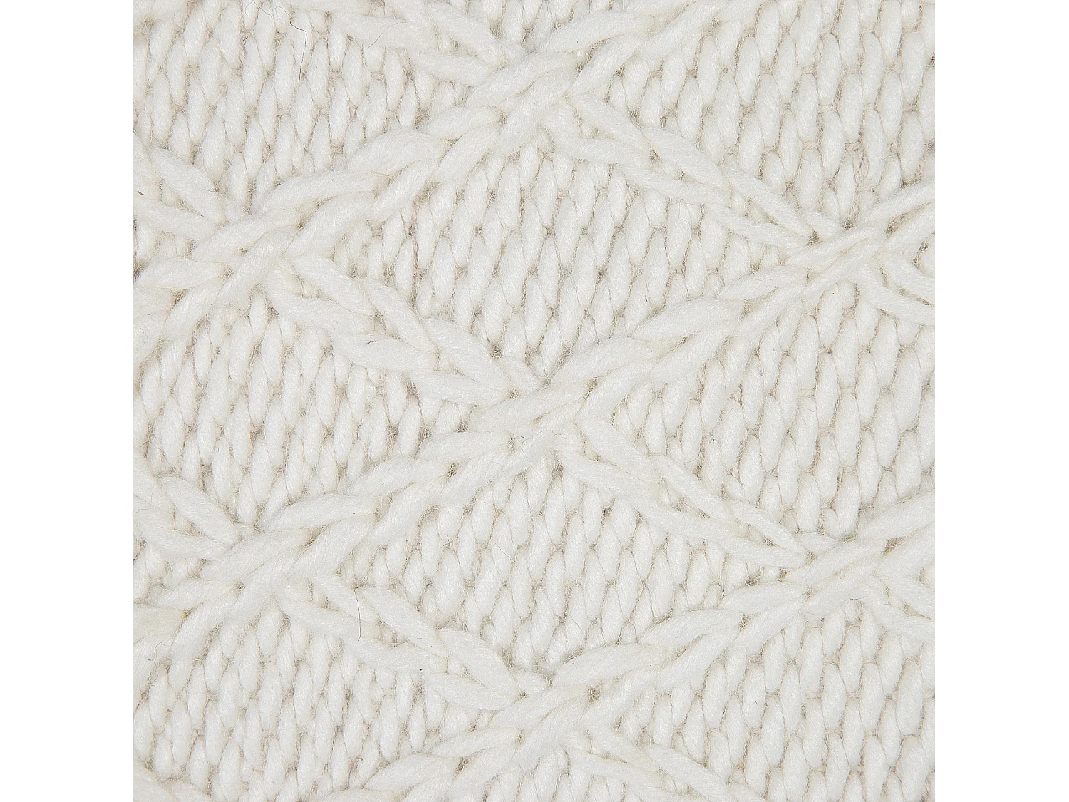 Vloerkleed wol crème 140 x 200 cm ERZIN