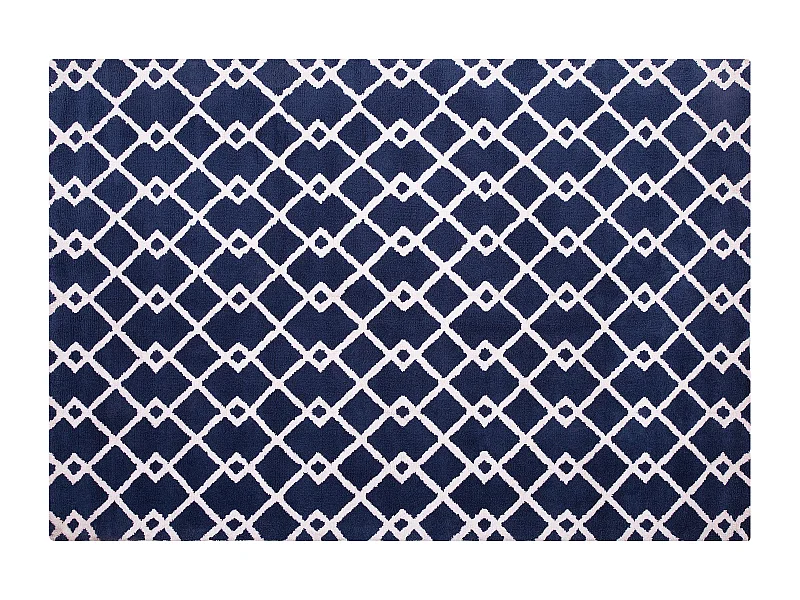 Vloerkleed polyester blauw 140 x 200 cm SERRES