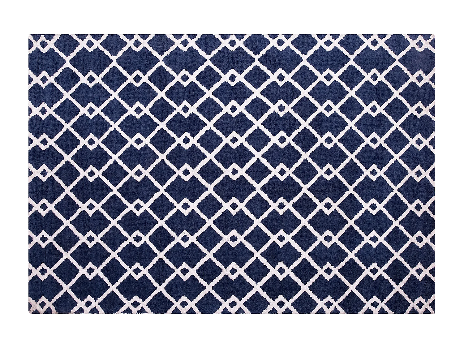 Vloerkleed polyester blauw 140 x 200 cm SERRES