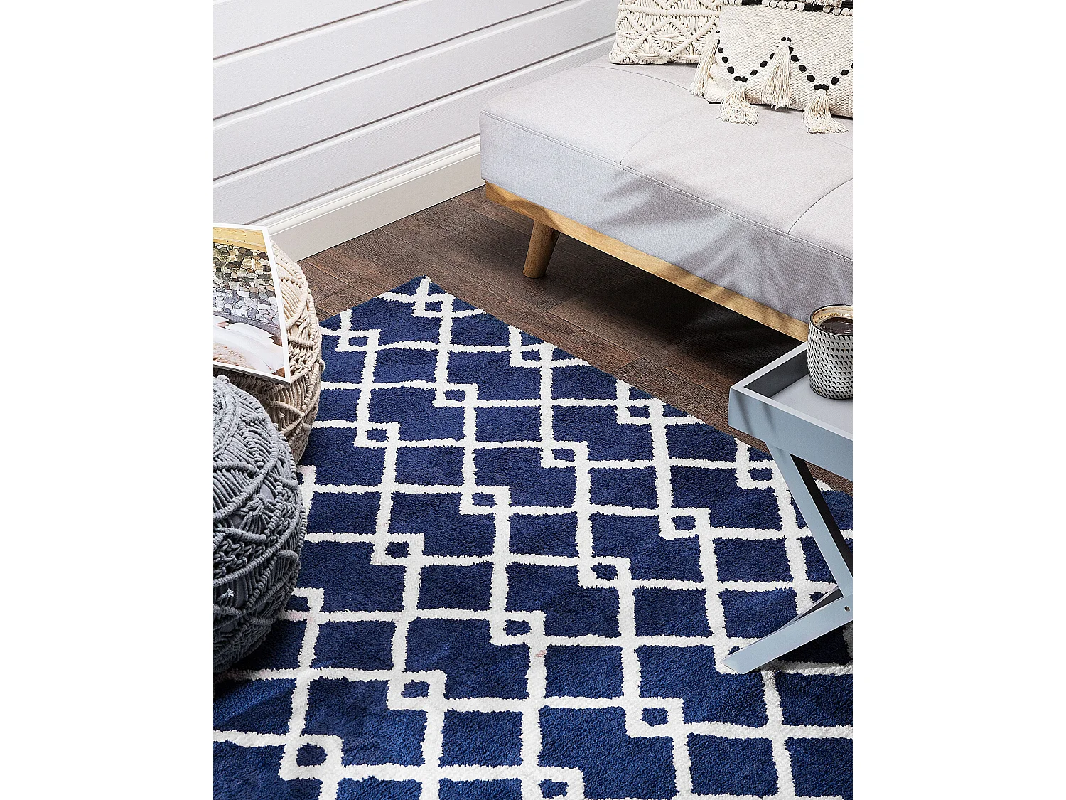 Tapis SERRES Bleu 140 x 200 cm