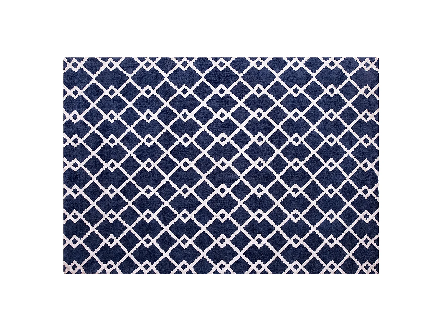Tapis rectangulaire bleu 140 x 200 cm SERRES