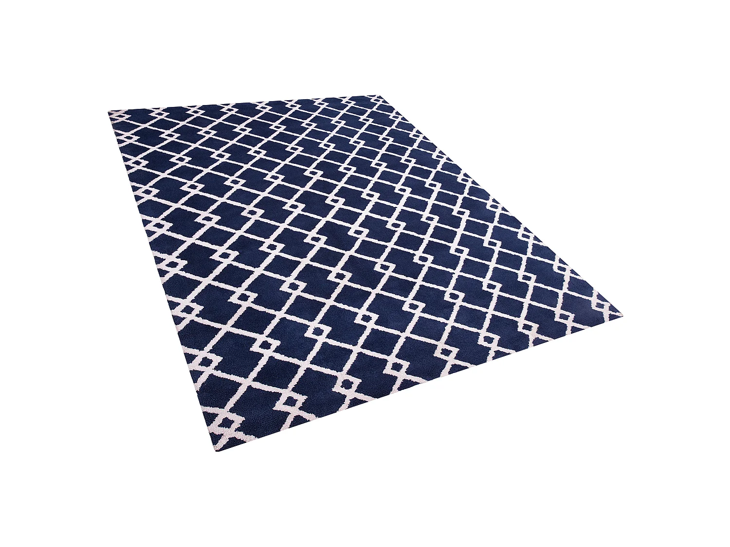 Tapis rectangulaire bleu 140 x 200 cm SERRES