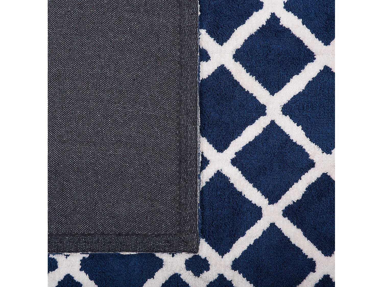 Tapis rectangulaire bleu 140 x 200 cm SERRES