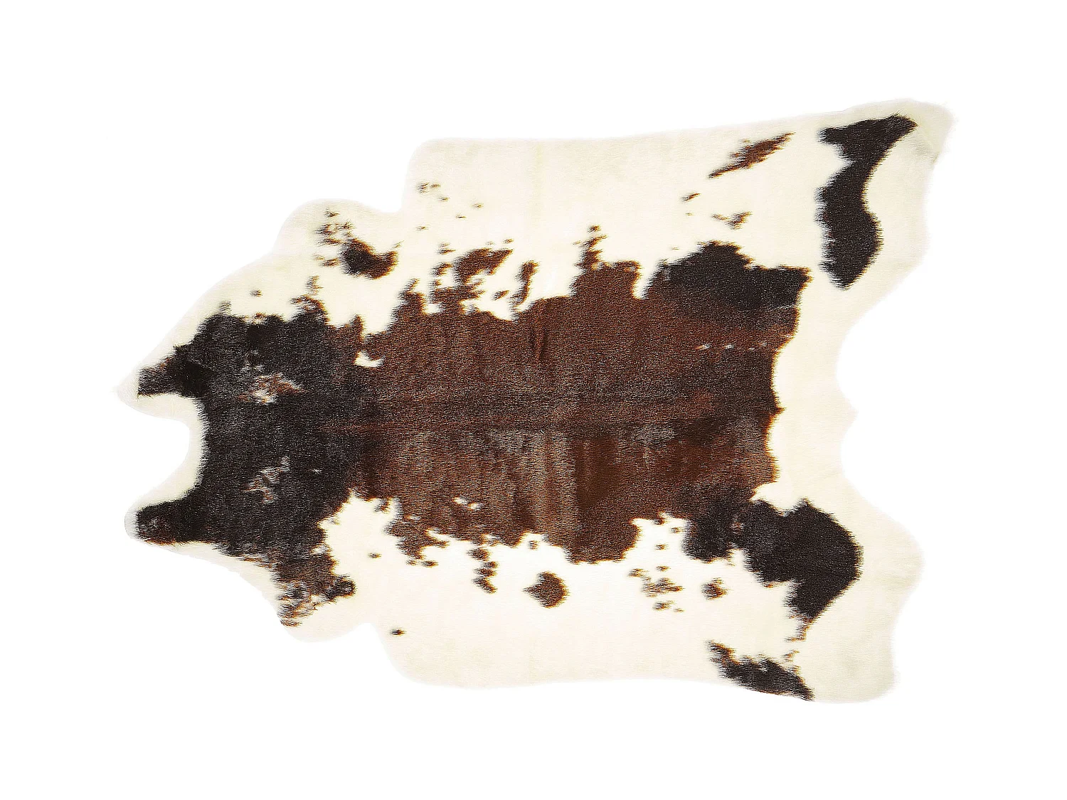 Vloerkleed koeienprint wit/bruin 90 x 60 cm NAMBUNG