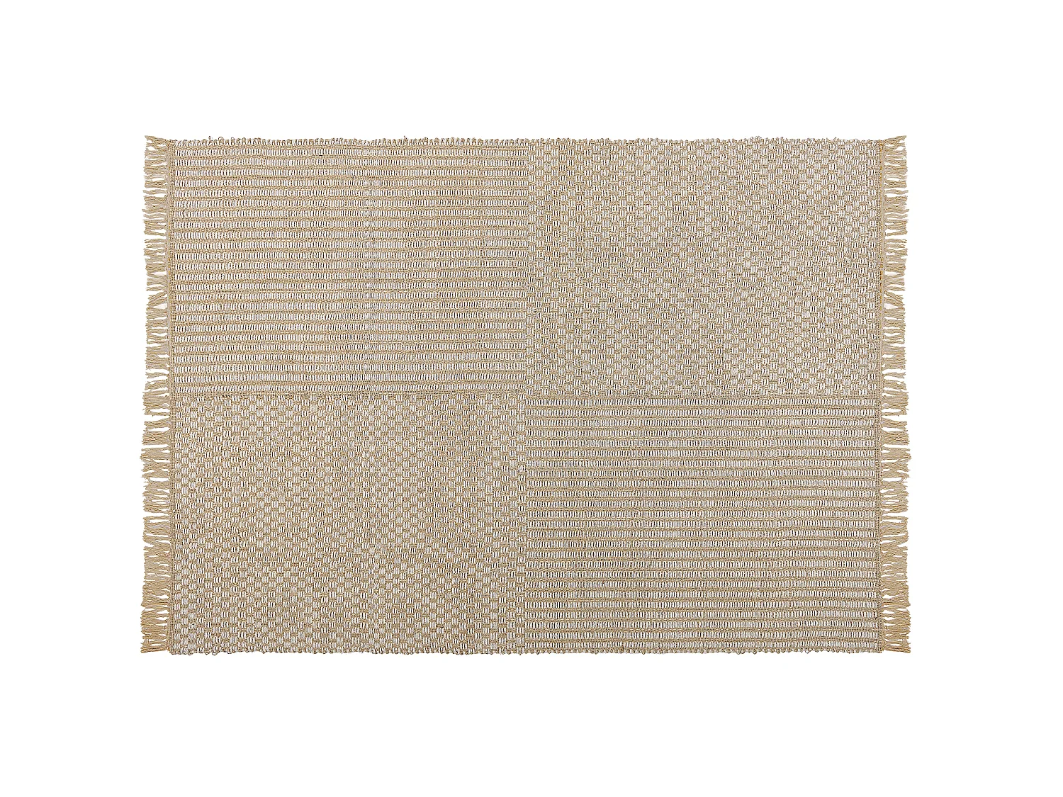 Tappeto in iuta 140 x 200 cm beige ADABAG