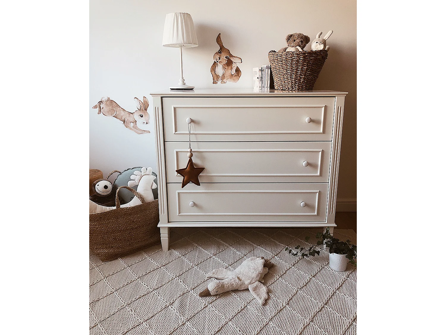 Tapis blanc en laine 160 x 230 cm ELLEK