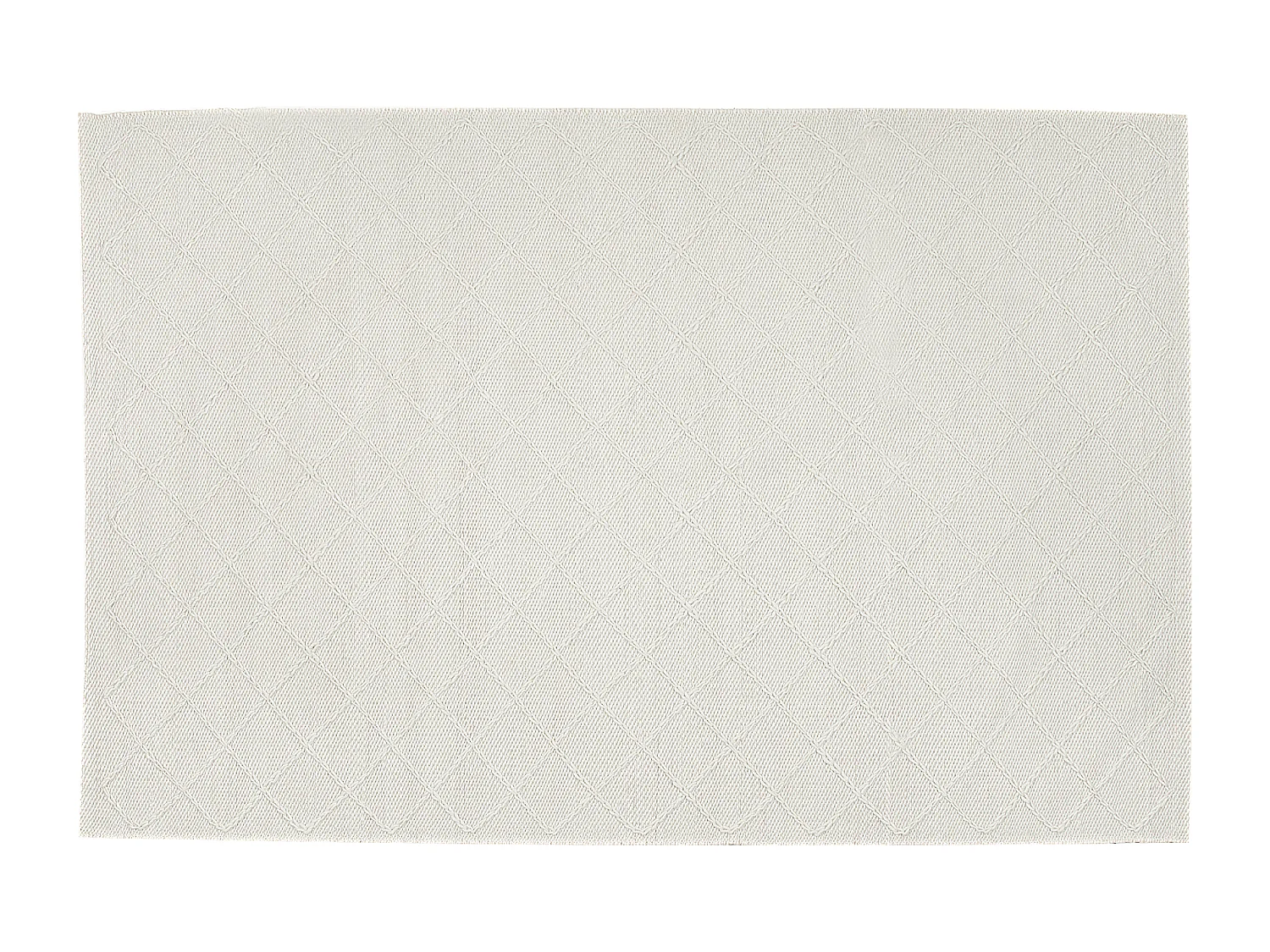 Eleganter handgewebter cremeweißer Wollteppich 160 x 230 cm Ellek