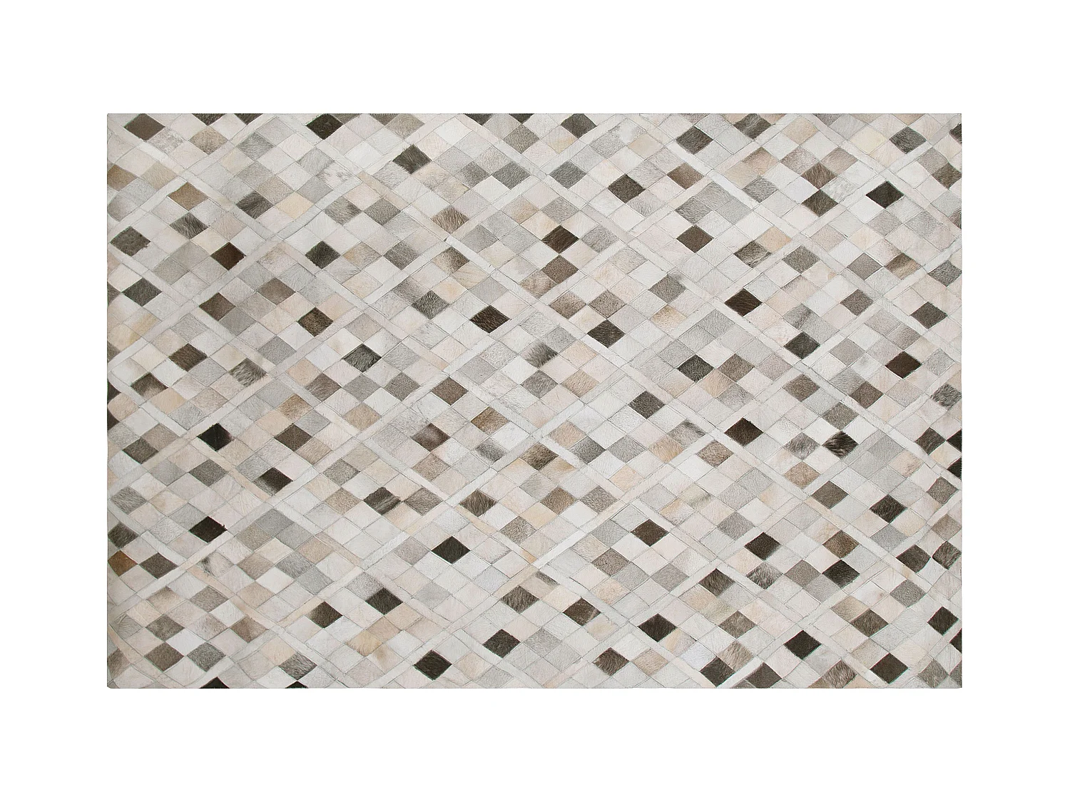 Tapis HIRKA Gris 140 x 200 cm Cuir