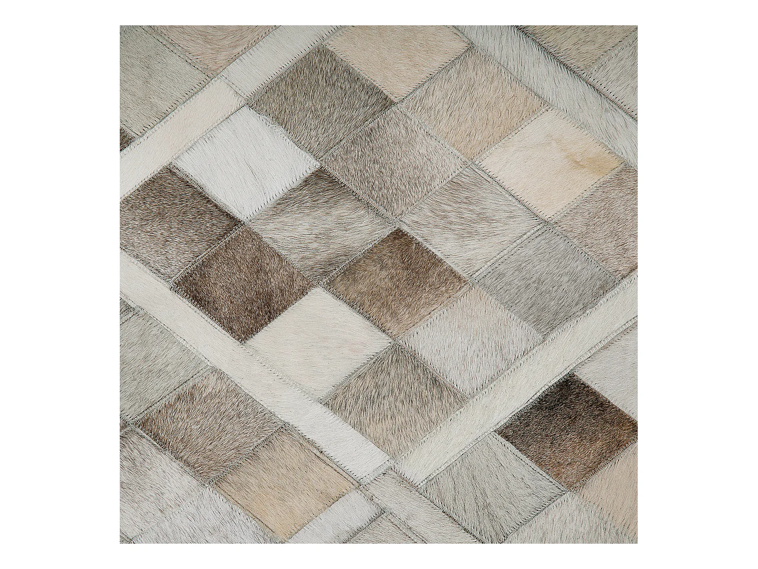 Tapis HIRKA Gris 140 x 200 cm Cuir
