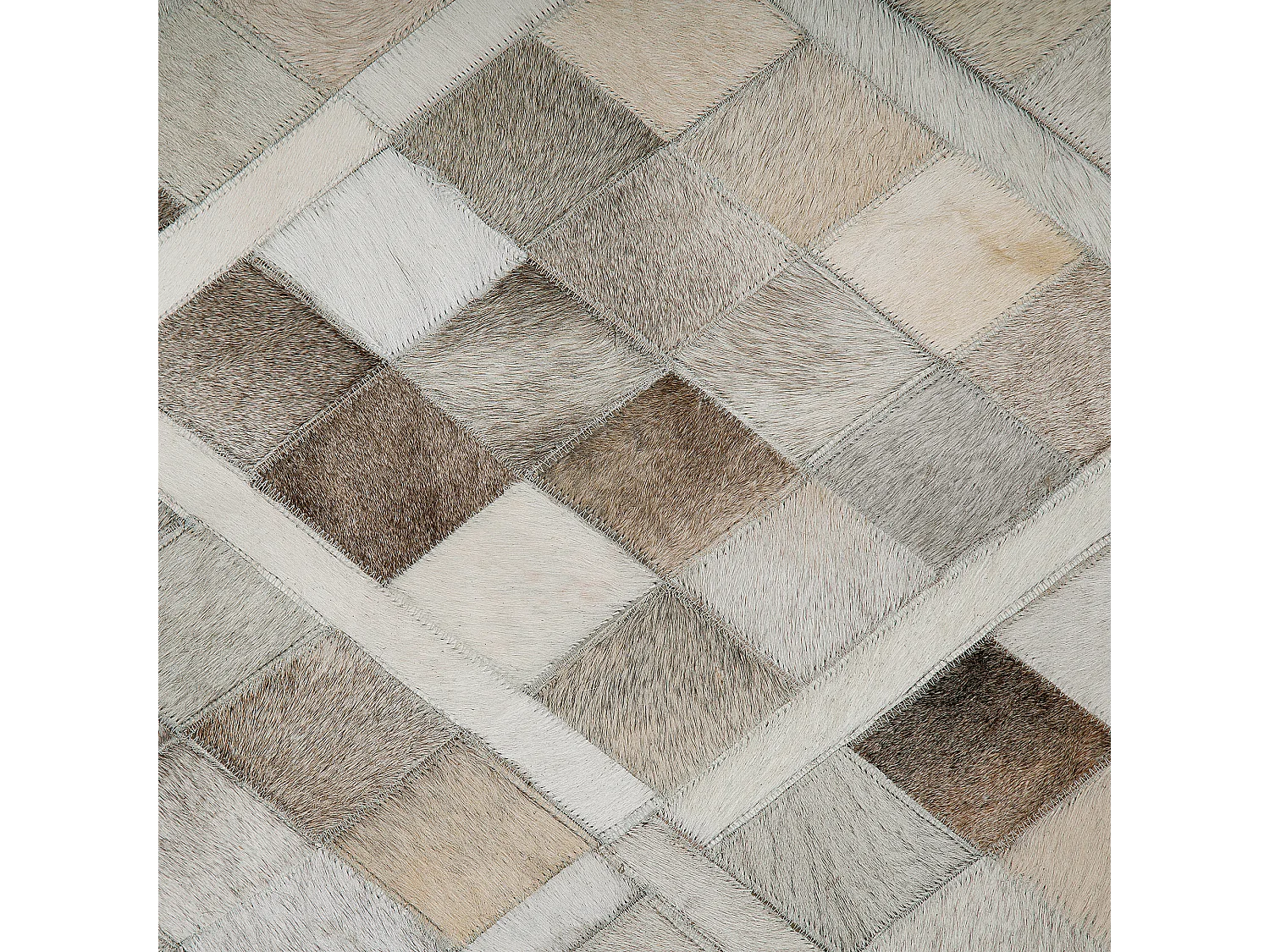 Tappeto in pelle multicolore 140 x 200 cm HIRKA