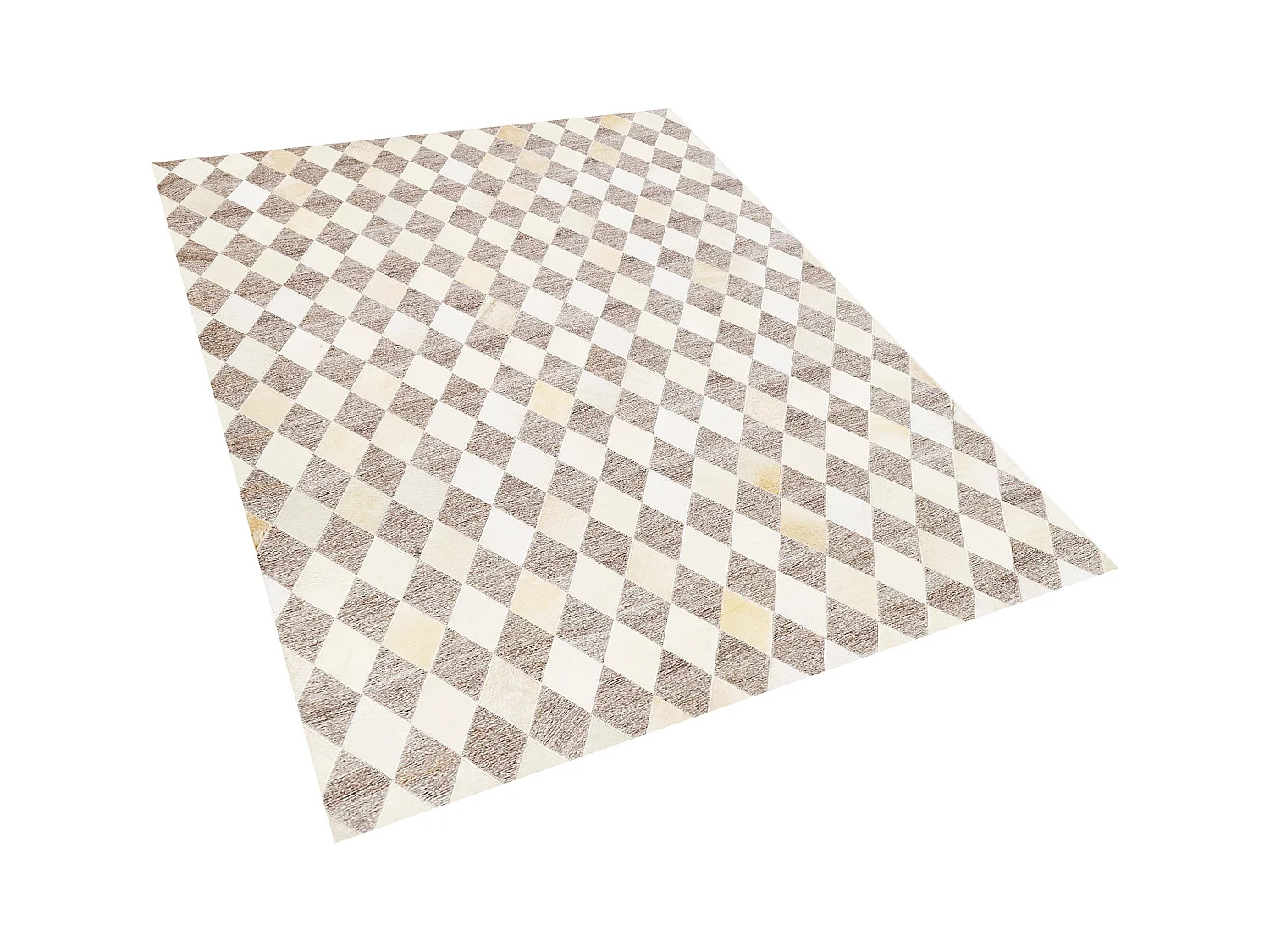 Tapis SESLICE Beige 140 x 200 cm Cuir