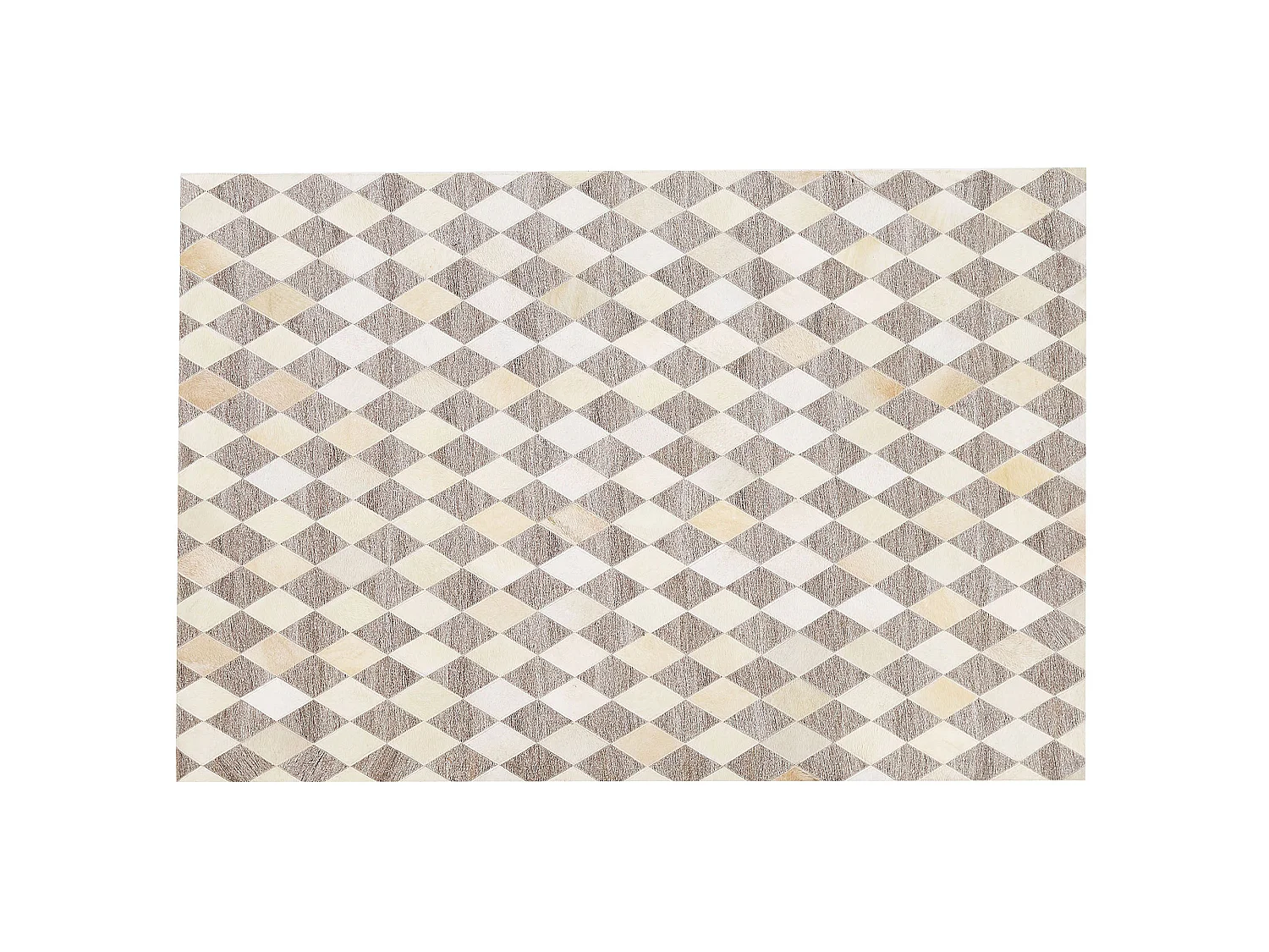 Matta SESLICE Beige 140 x 200 cm Läder