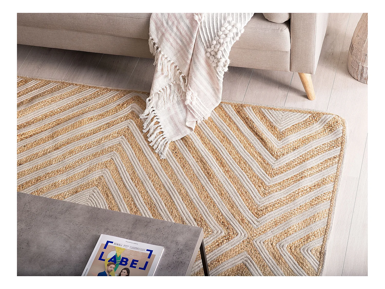 Tapis PIRLI Beige 140 x 200 cm Jute