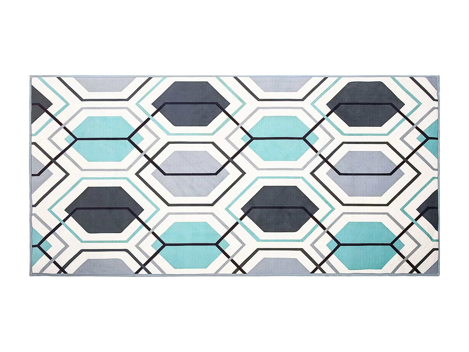 Vloerkleed polyester meerkleurig 80 x 150 cm GIRESUN