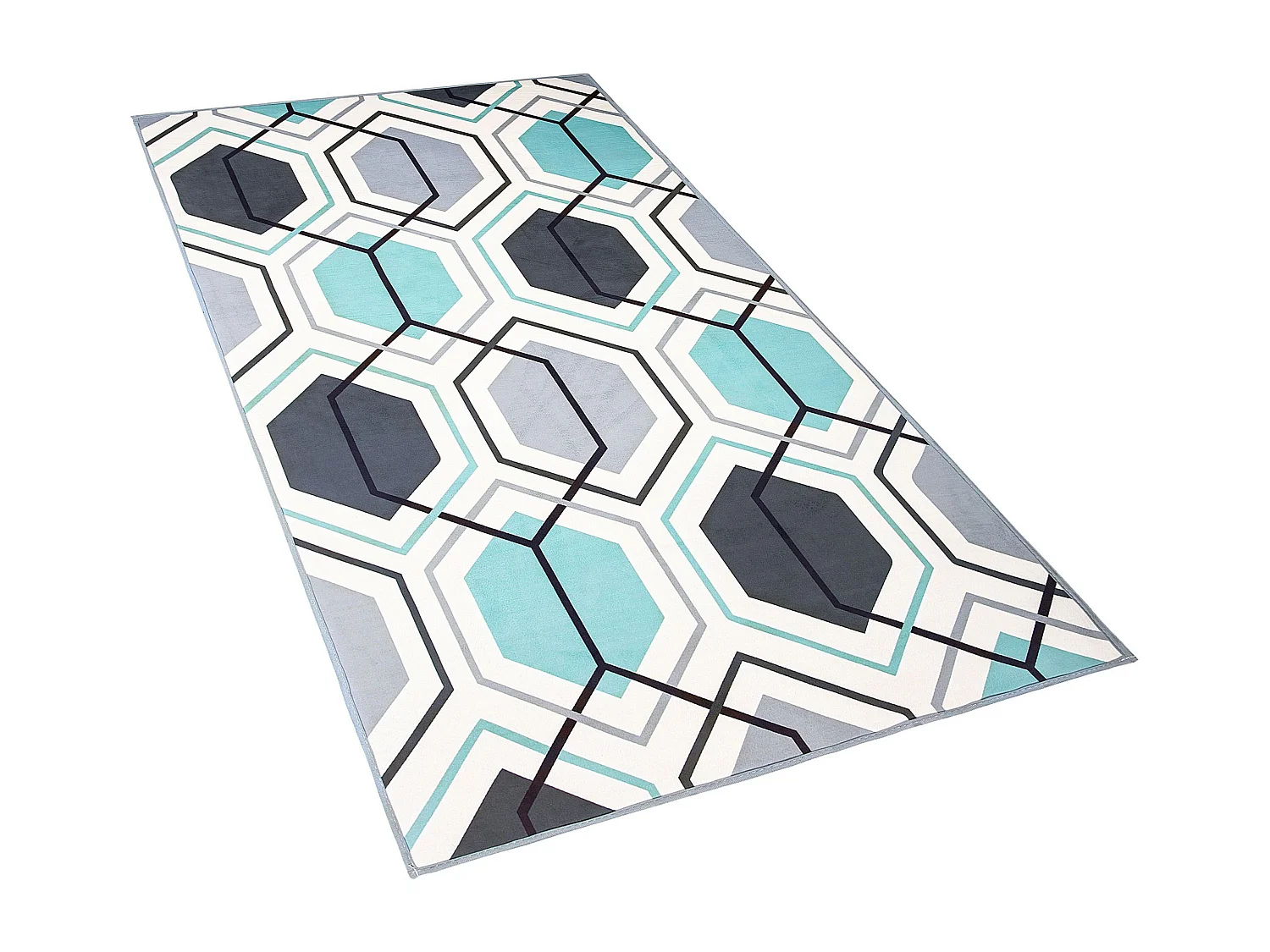 Vloerkleed polyester meerkleurig 80 x 150 cm GIRESUN