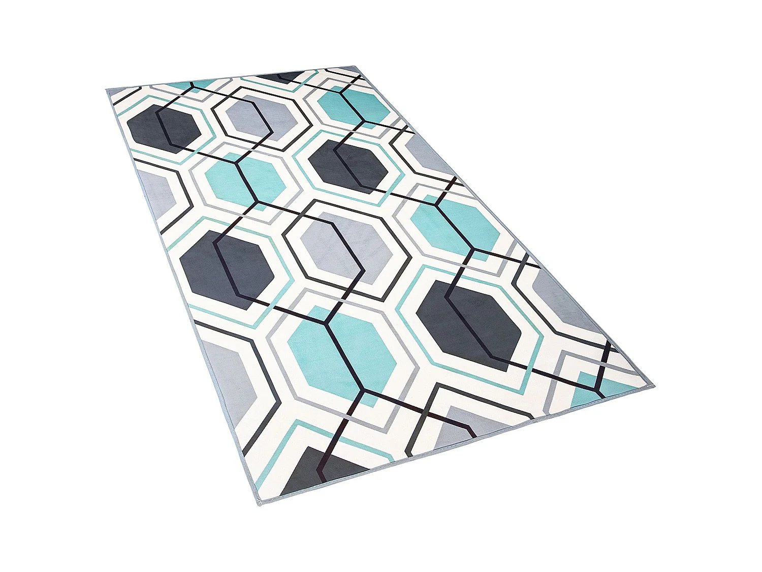 Vloerkleed polyester meerkleurig 80 x 150 cm GIRESUN