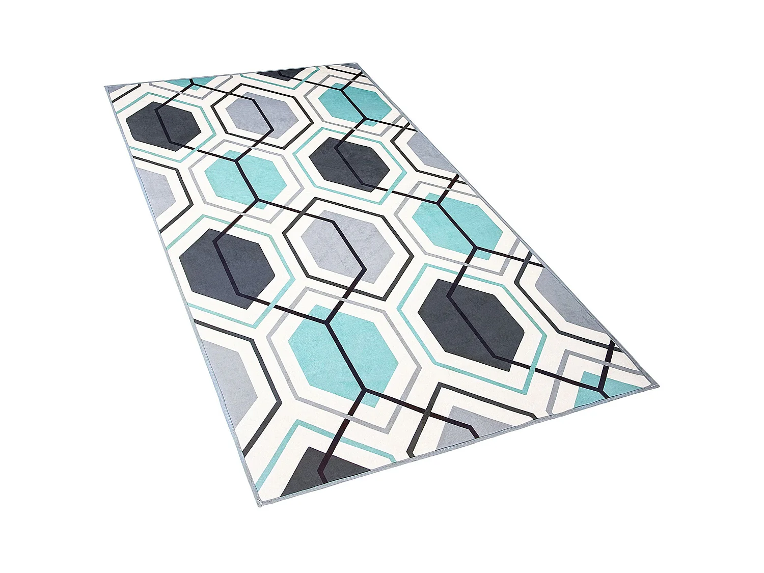 Vloerkleed polyester meerkleurig 80 x 150 cm GIRESUN