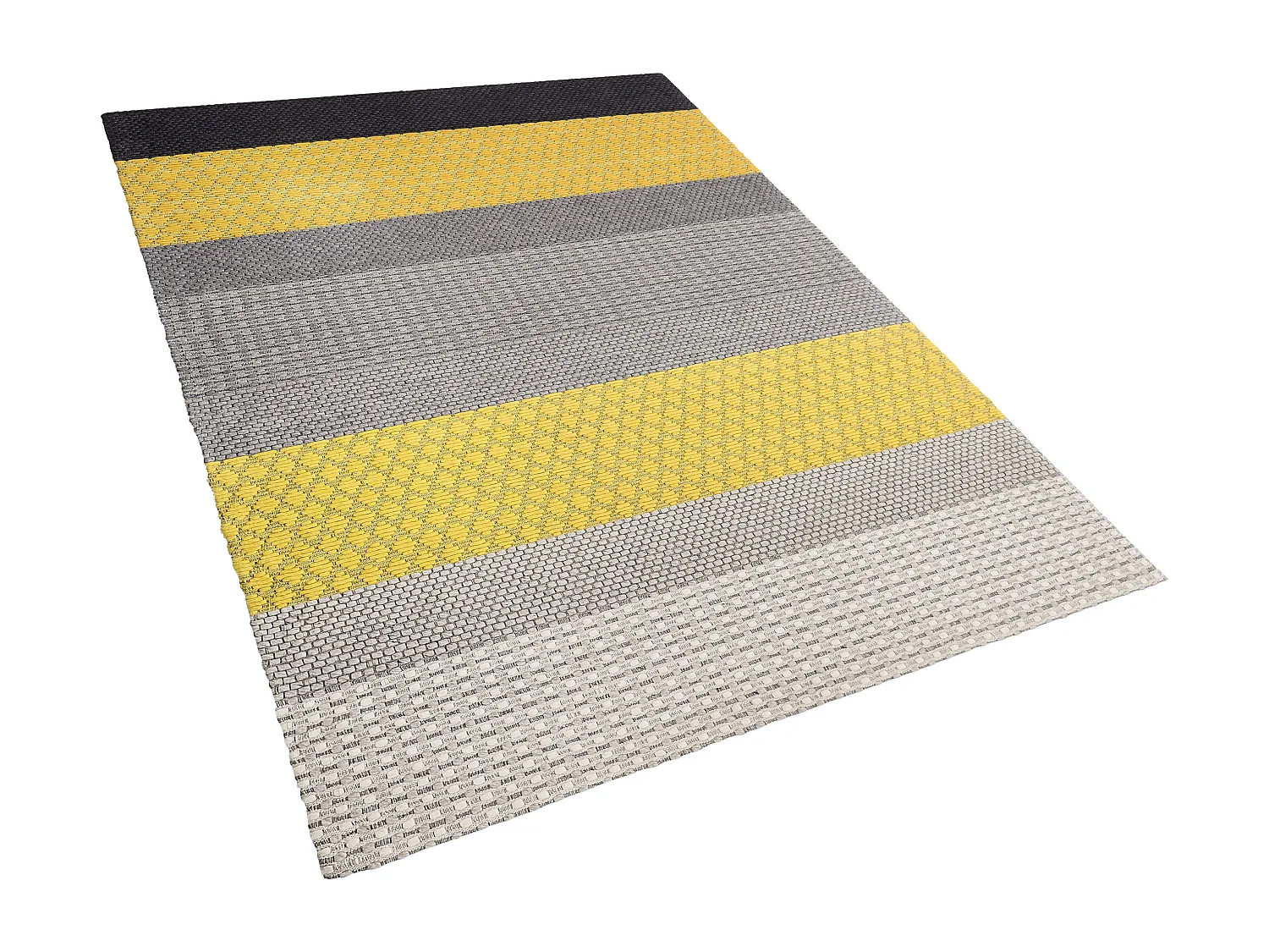 Vloerkleed wol grijs/geel 160 x 220 cm AKKAYA