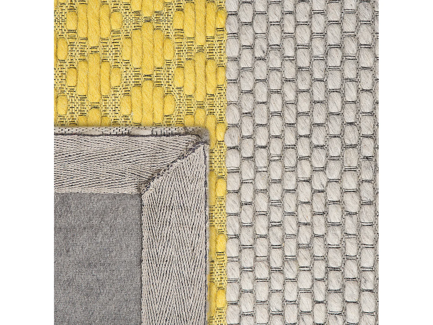 Tapis AKKAYA Jaune 160 x 220 cm Laine