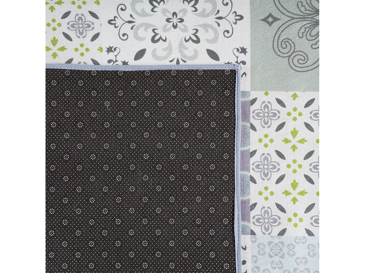 Vloerkleed polyester blauw 140 x 200 cm INKAYA