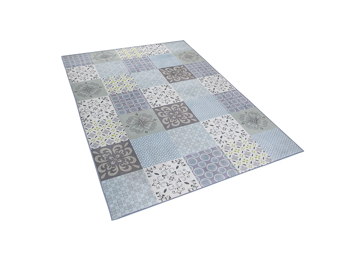 Tapis 140 x 200 cm motif mosaïque INKAYA