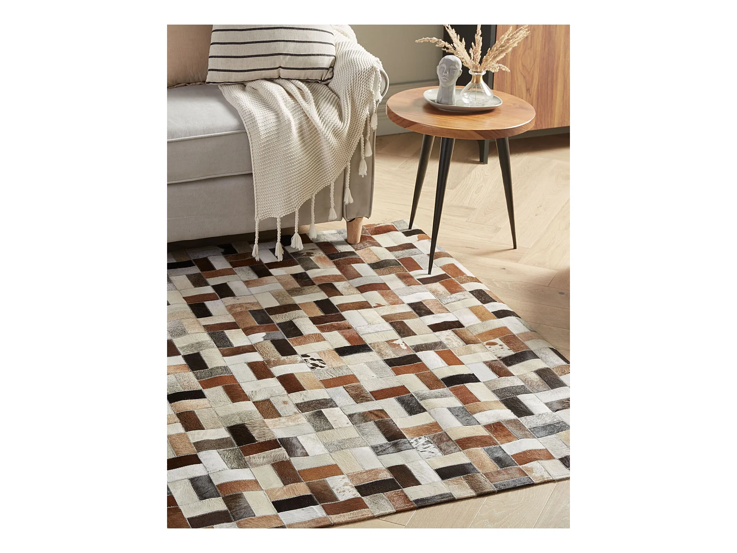 Tapis CESME Multicolore 160 x 230 cm Cuir
